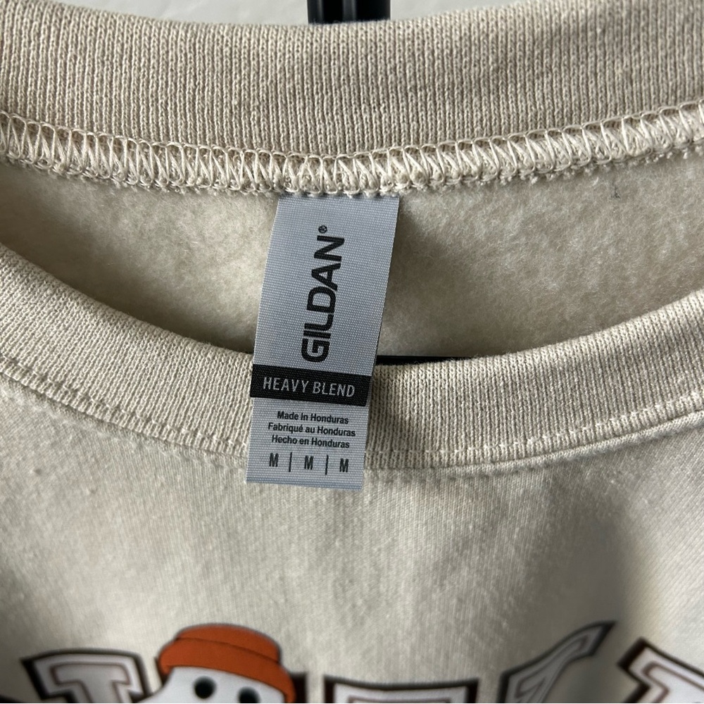 Cream Sweatshirt with Ghost Graphic - Picture 3 of 4